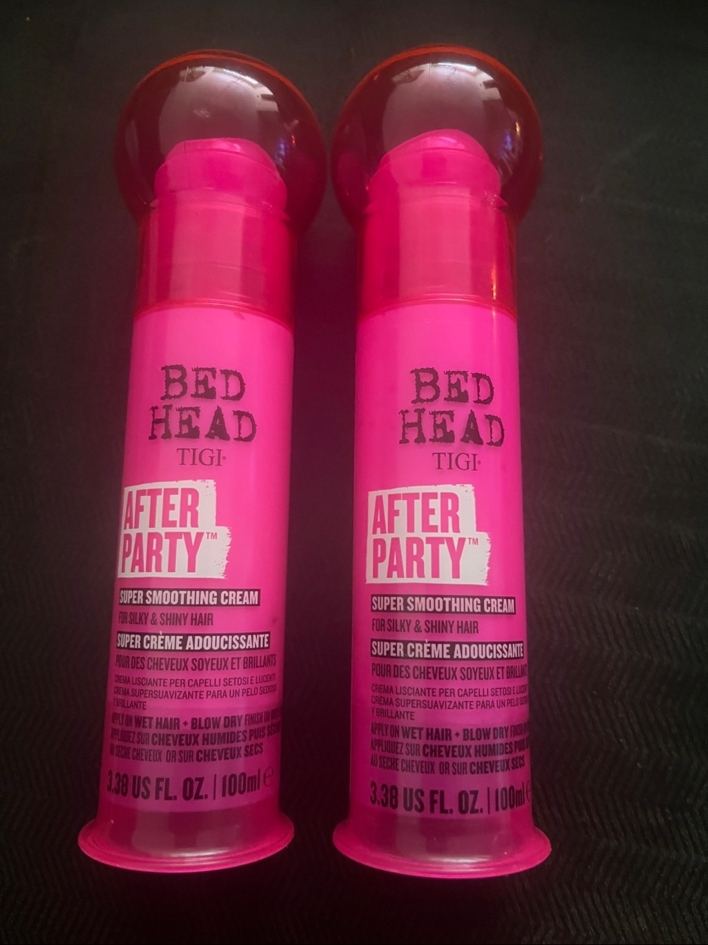Set of 2- BedHead After Party Super Smoothing Cream - Hot Pink